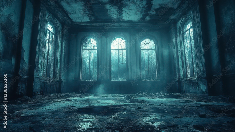 Fototapeta premium Dilapidated room