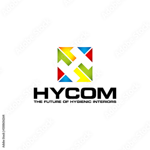 Free Download initial letter logo with modern bright gradient colors - GFXLoad