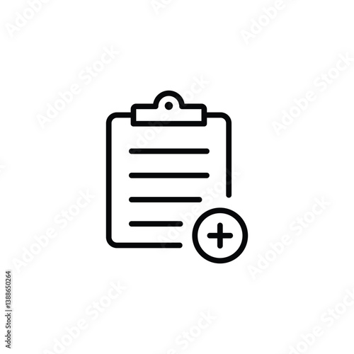 Clipboard icon. clipboard line icon vector	