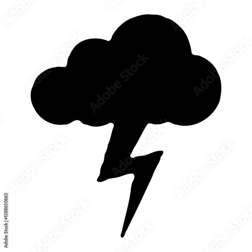 Stylized Silhouette: Cloud Burst and Electric Shock