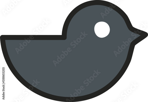 Obraz na płótnie Twitter icon w salonie
