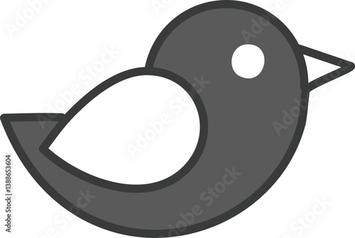 Obraz na płótnie Twitter icon w salonie