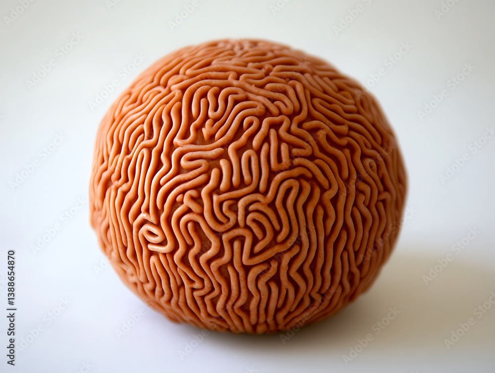 Detailed Anatomical Brain Model Symbolizing Intelligence and Complexity Detailed Anatomical Brain Model Symbolizing Intelligence and Complexity
