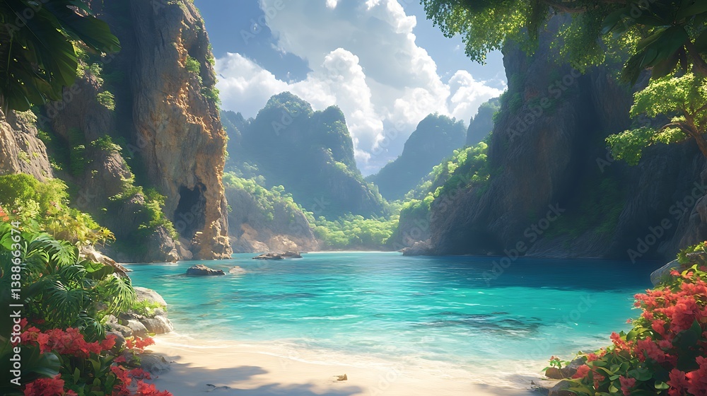 tropical island in thailand