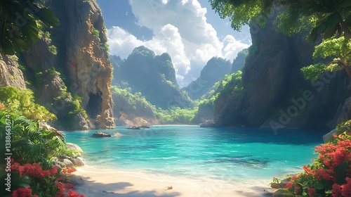 Obraz na płótnie tropical island in thailand w salonie