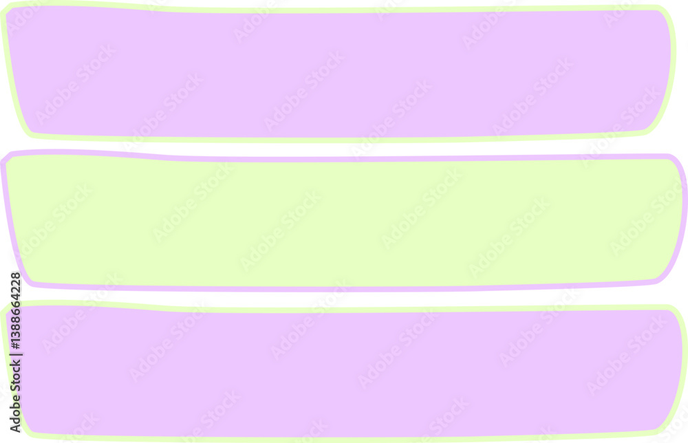 Organic List Menu Element Set Organic List Menu Element Set