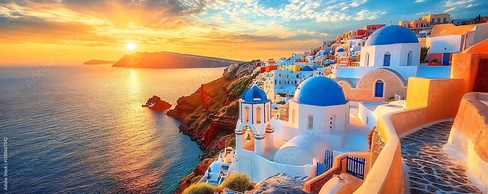 sunset over the sea