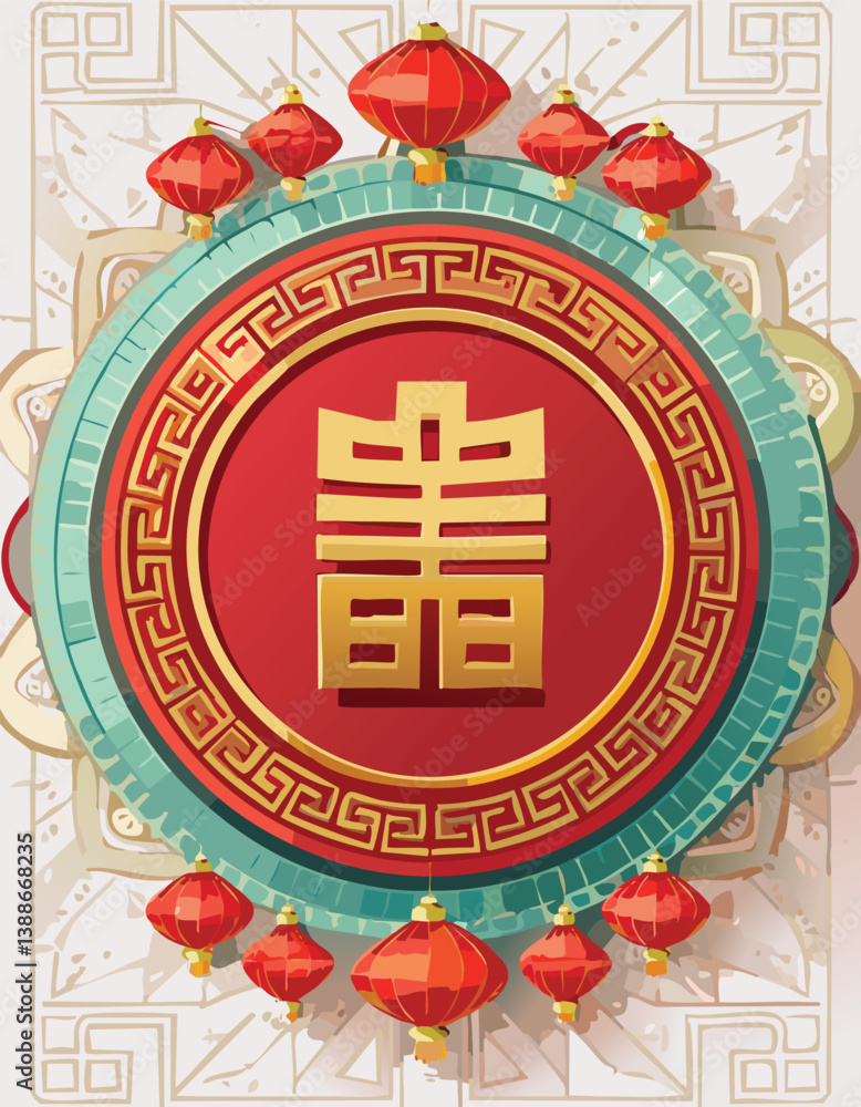 Chinese New Year icon.eps, Chinese New Year greeting cards design. Year of the snake.