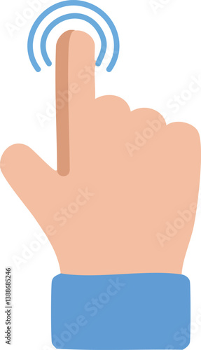 Obraz na płótnie 3d icon vector illustration - Touch or click icon stock vector design w salonie