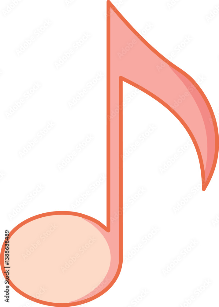 Music icon vector. note music icon vector