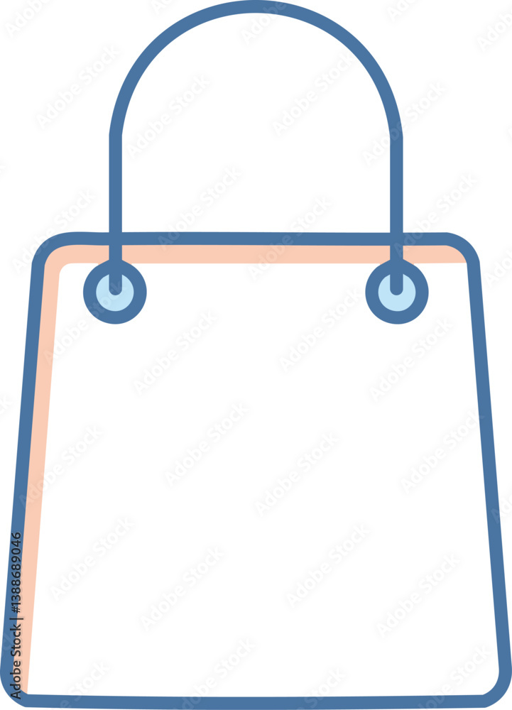 Shopping bag icon vector. shopping icon