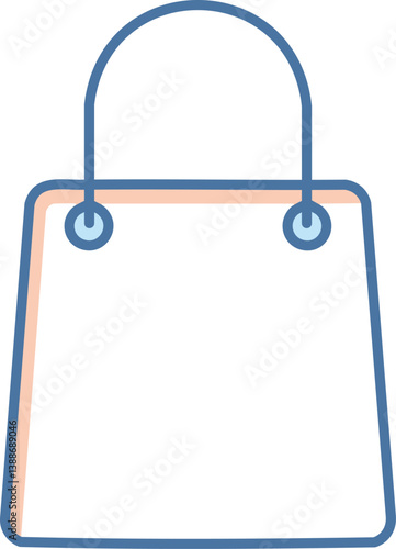 Obraz na płótnie Shopping bag icon vector. shopping icon w salonie