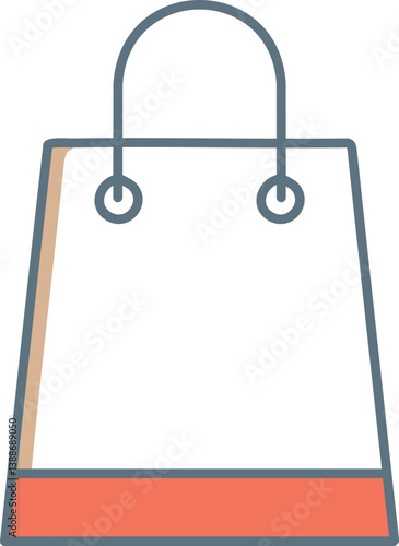 Obraz na płótnie Shopping bag icon vector. shopping icon w salonie