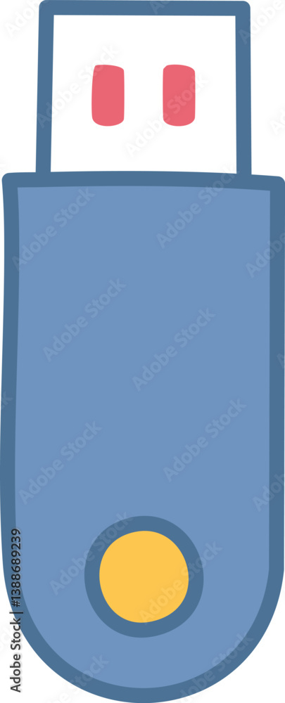 Usb icon vector. Flash