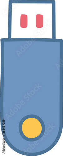 Usb icon vector. Flash