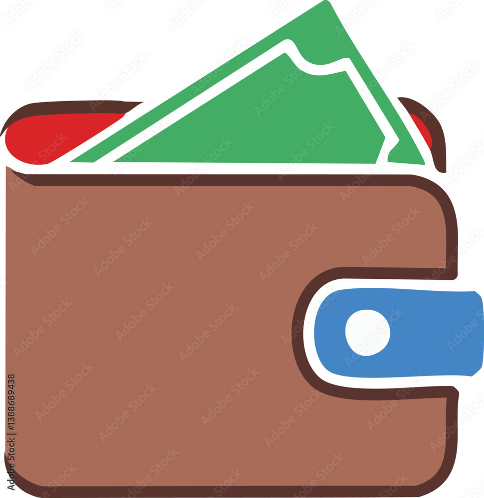 Wallet icon vector. wallet vector icon