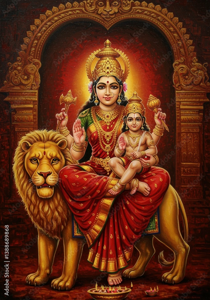 Obraz premium Hindu Indian Goddess 