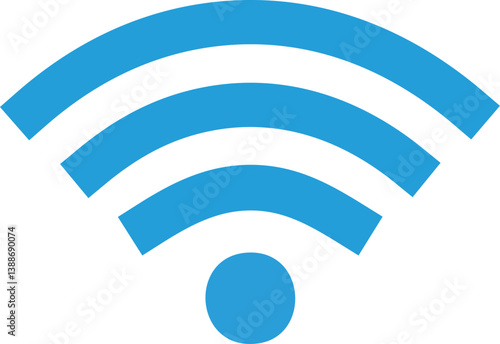 Obraz na płótnie Collection of stock vector images depicting symbols and icons related to wireless Wi-Fi connectivity, w salonie