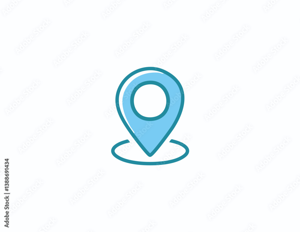 Signal Maps Location Technology Business Company Vector Logo Desig
