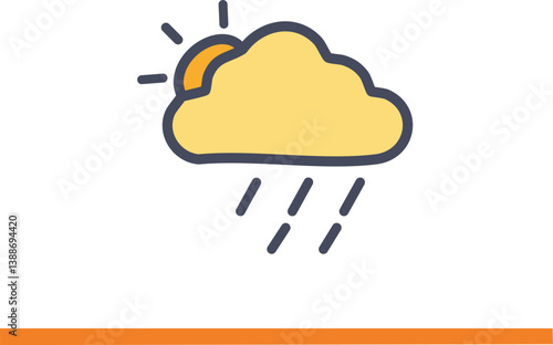 Obraz na płótnie Weather and meteorology editable stroke outline icons set isolated on white background flat vecto w salonie