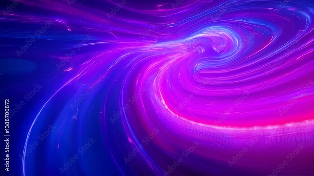 Abstract swirling neon purple and blue color flow, concept for vibrant background, futuristic design, and digital art Abstract swirling neon purple and blue color flow, concept for vibrant background, futuristic design, and digital art