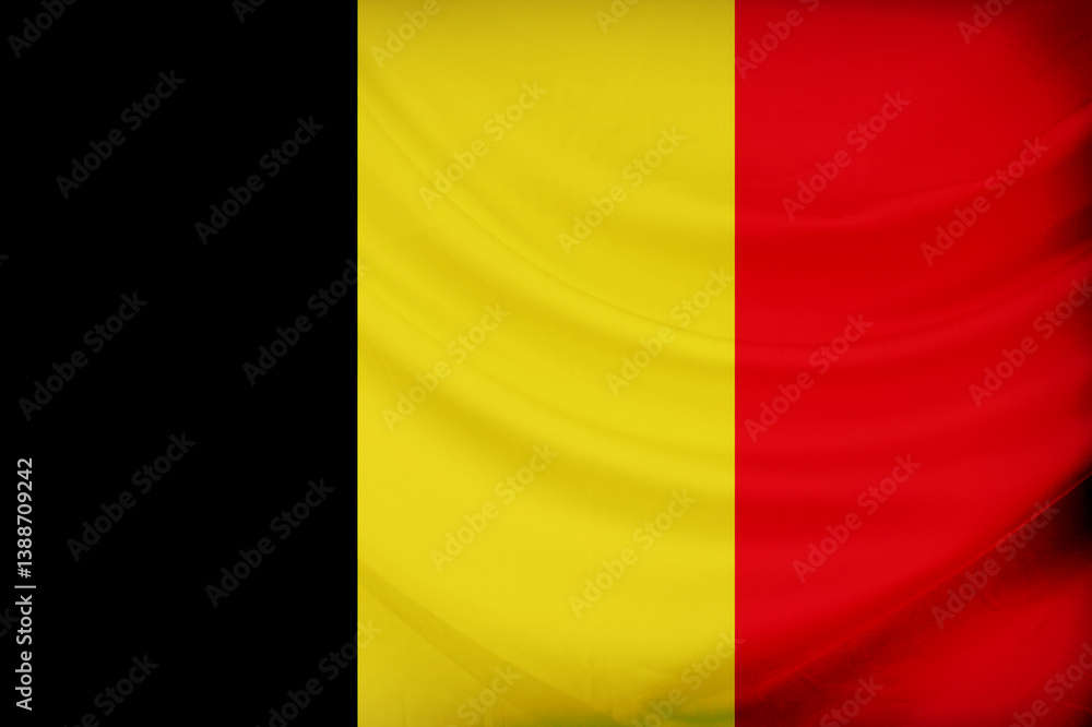 Fototapeta premium flag of belgium