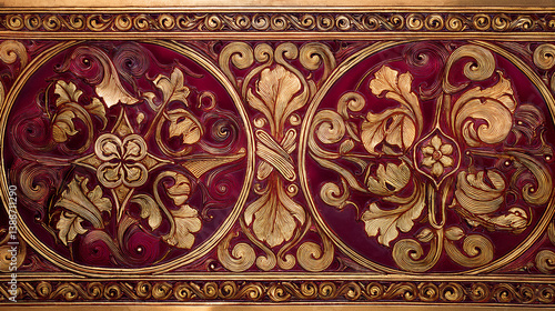 Seamless Medieval Texture – Gothic Ornament Background

