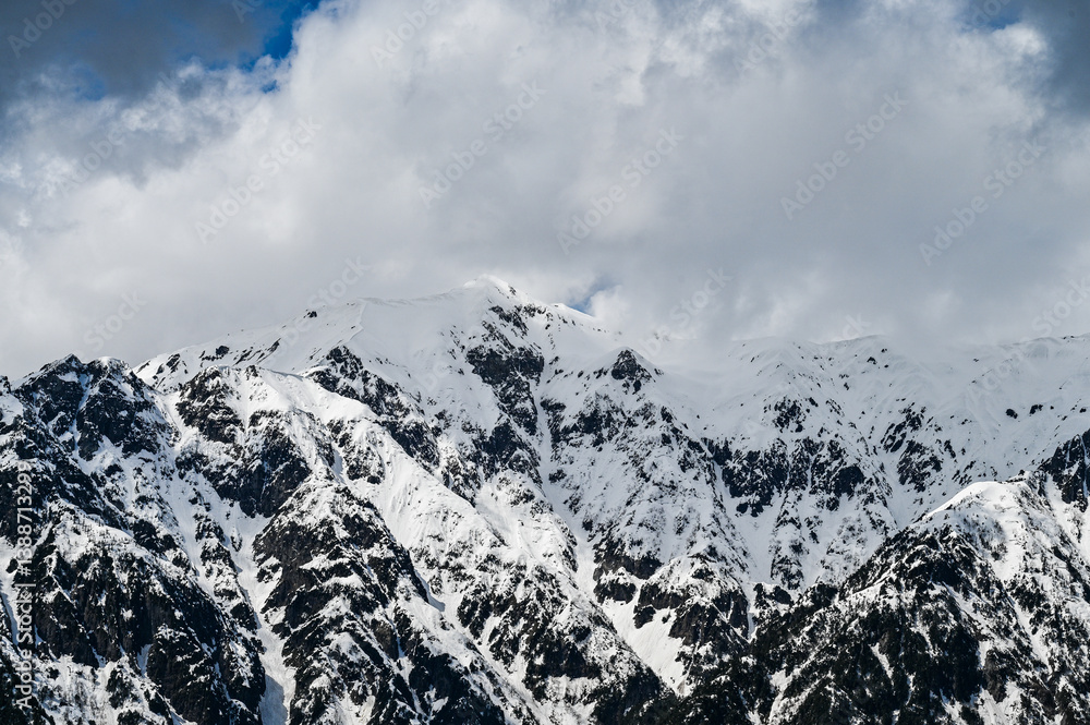 Obraz premium 岐阜県高山市の穂高連峰