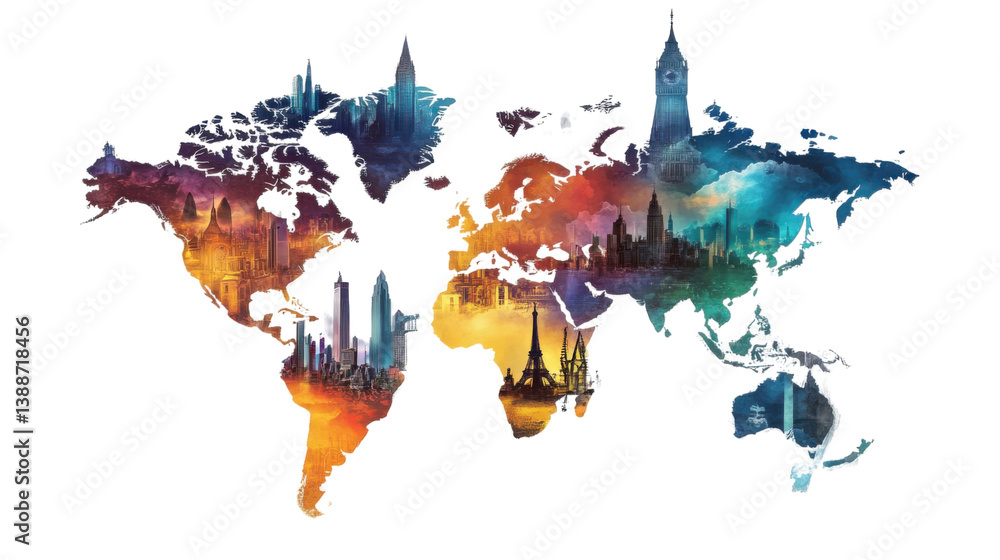 Obraz premium colorful paint splashes