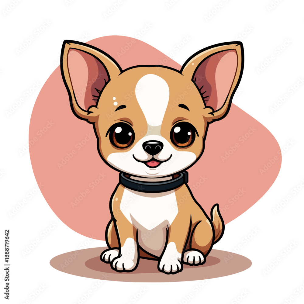 Chihuahua dog cartoon vector illustration Chihuahua dog cartoon vector illustration