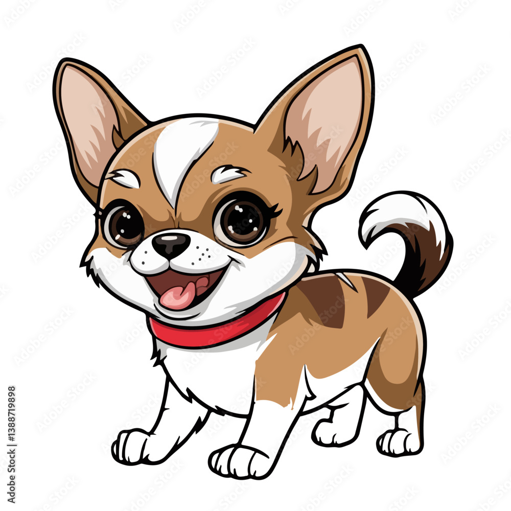 Chihuahua dog cartoon vector illustration Chihuahua dog cartoon vector illustration