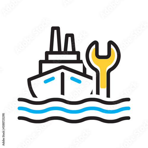 Vector multi color icon for Salvage