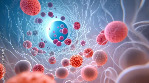 Microscopic Blood Vessel: Cellular Exploration