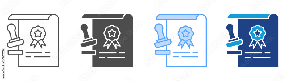 Licensing Icon Set Multiple Style Collection Licensing Icon Set Multiple Style Collection