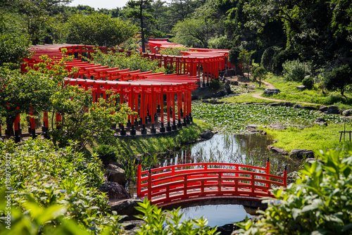 Takayama Inari Shrine in Ushigatacho, Tsugaru, Aomori, Japan