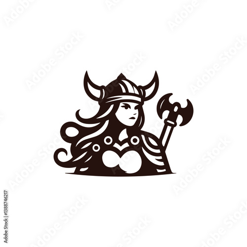 Viking girl logo