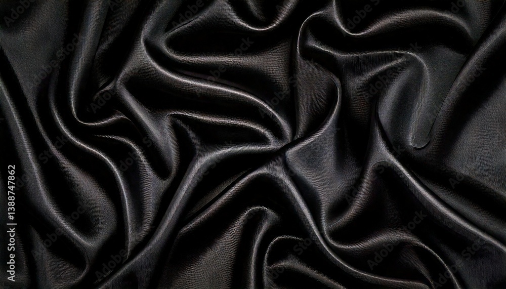 Fototapeta premium Luxurious Silk Fabric with Soft Folds and Shiny Texture
