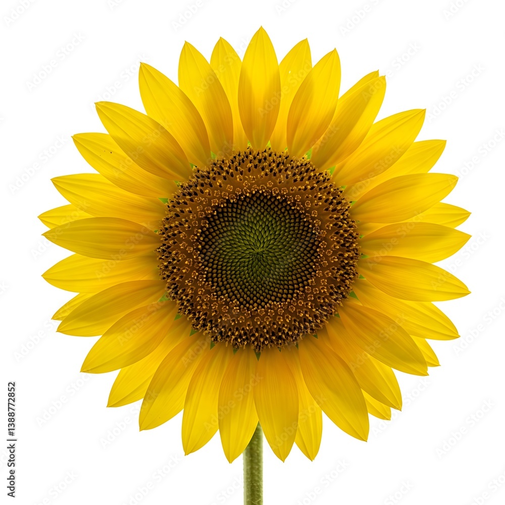 Fototapeta premium sunflower isolated on white background