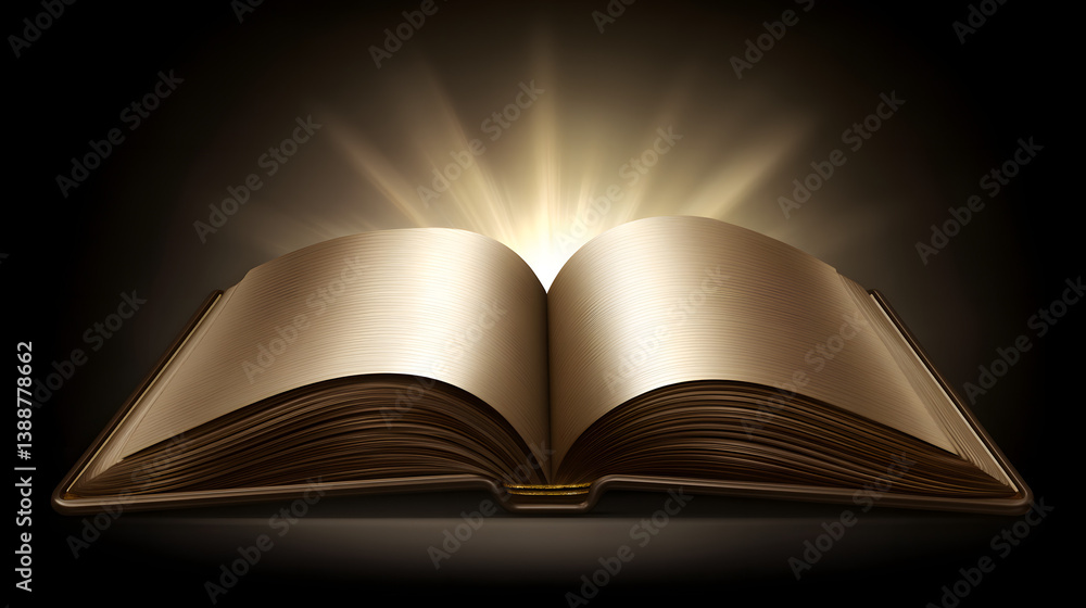 An open Bible with rays of light emanating from it, symbolizing divine inspiration and spiritual enlightenment, perfect for religious themes and faith-related content.
An open Bible with rays of light emanating from it, symbolizing divine inspiration and spiritual enlightenment, perfect for religious themes and faith-related content.