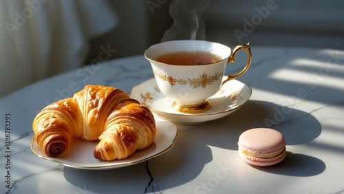 coffee and croissant