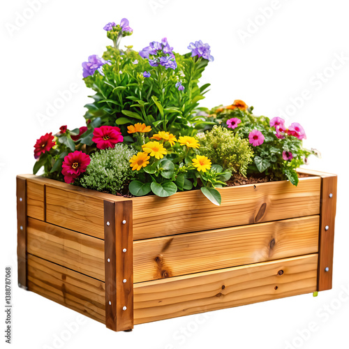 Raised Garden Bed: Wood Planter Box