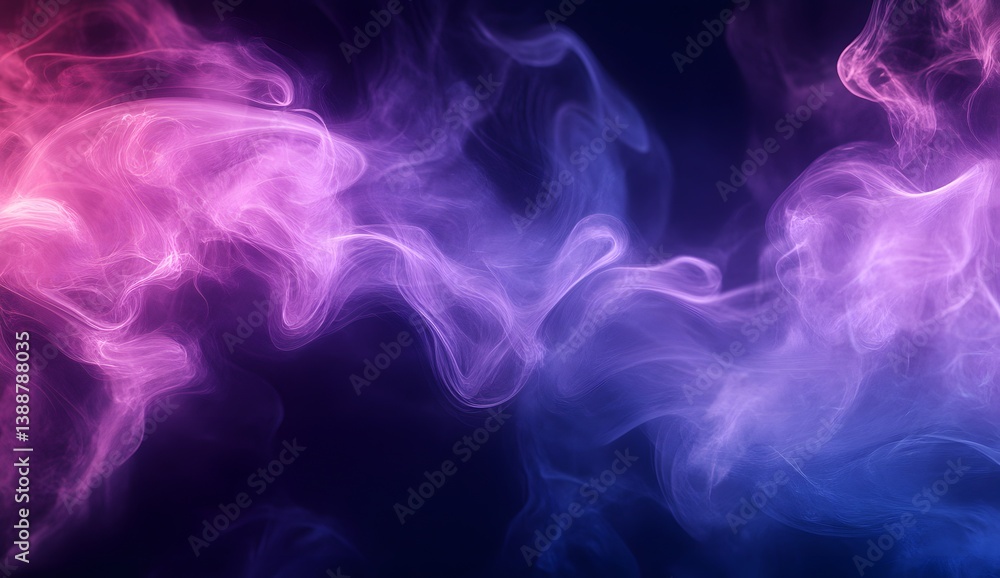 Abstract smoke swirls in vibrant pink and blue hues Abstract smoke swirls in vibrant pink and blue hues