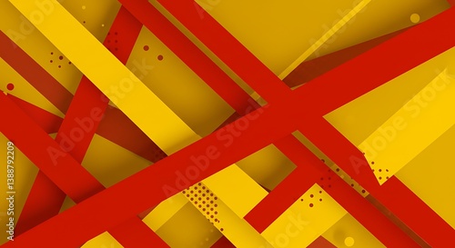 Wallpaper Mural Crimson & Gold: Abstract 3D Render, Bold Lines, Deep Texture AI Generated Torontodigital.ca