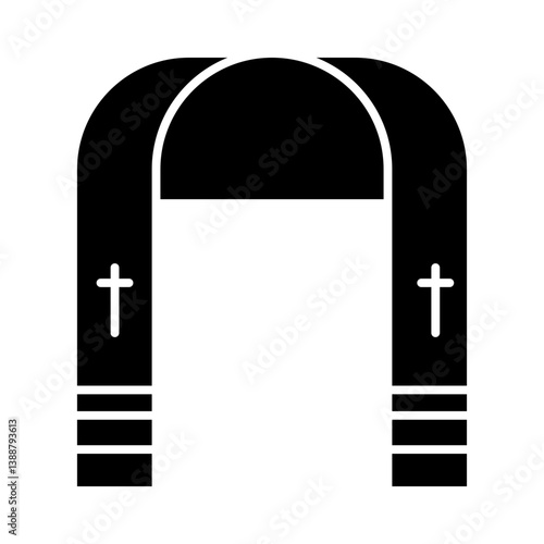 Stole glyph icon