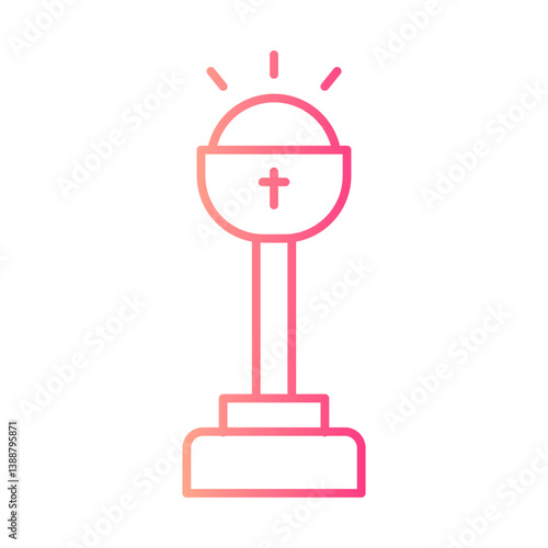 holy chalice gradient icon