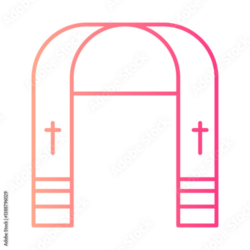 Stole gradient icon