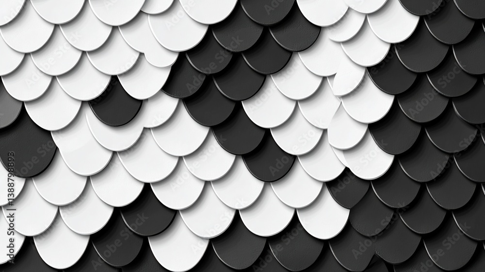 Elegant monochrome scale pattern, geometric design backdrop for creative ideas Elegant monochrome scale pattern, geometric design backdrop for creative ideas