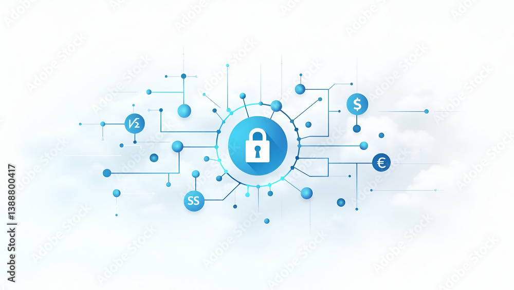 Flat Minimalist Wallpaper: Abstract Digital Network Grids & Futuristic Icons for Secure Global Currency Transfer - Perfect for Fintech & Payment Technology Flat Minimalist Wallpaper: Abstract Digital Network Grids & Futuristic Icons for Secure Global Currency Transfer - Perfect for Fintech & Payment Technology