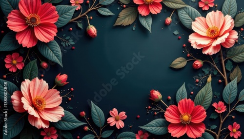 Small scale charcoal floral wallpaper; intricate, repeating design , home decor, wall, charcoal