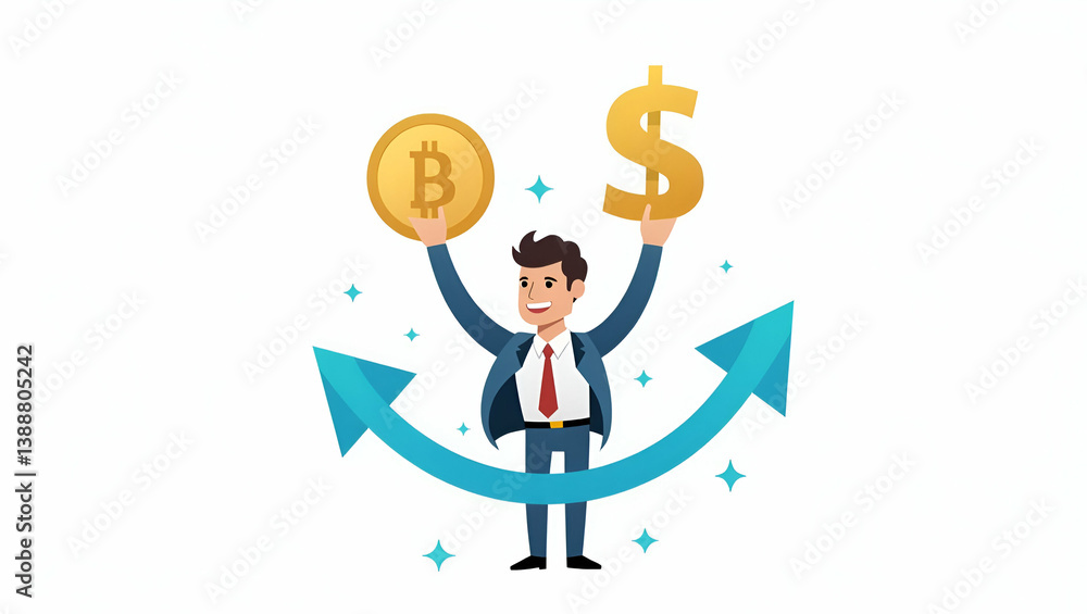 Empowering Global Finance: A Cute Flat Vector Illustration of Decentralized Blockchain Technology and Smart Contracts for Inclusive Financial Ecosystems Empowering Global Finance: A Cute Flat Vector Illustration of Decentralized Blockchain Technology and Smart Contracts for Inclusive Financial Ecosystems